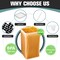 Sorbus Airtight Food Storage Containers with Locking Lids, Measuring Spoons & Labels - 4 Pack (6.5L/219.79 Oz)
